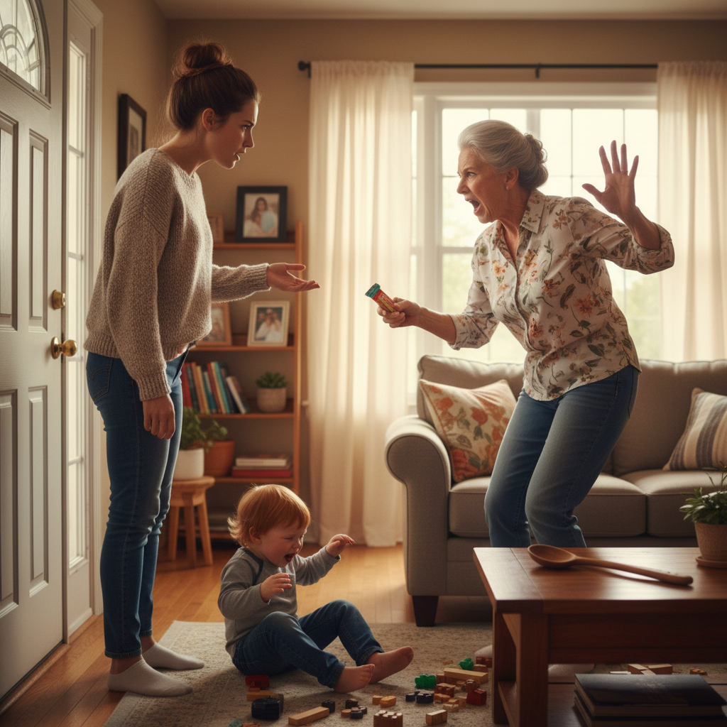 Mother Kicks Her Own Mom Out After She Tries to Reward a Toddler's Tantrum