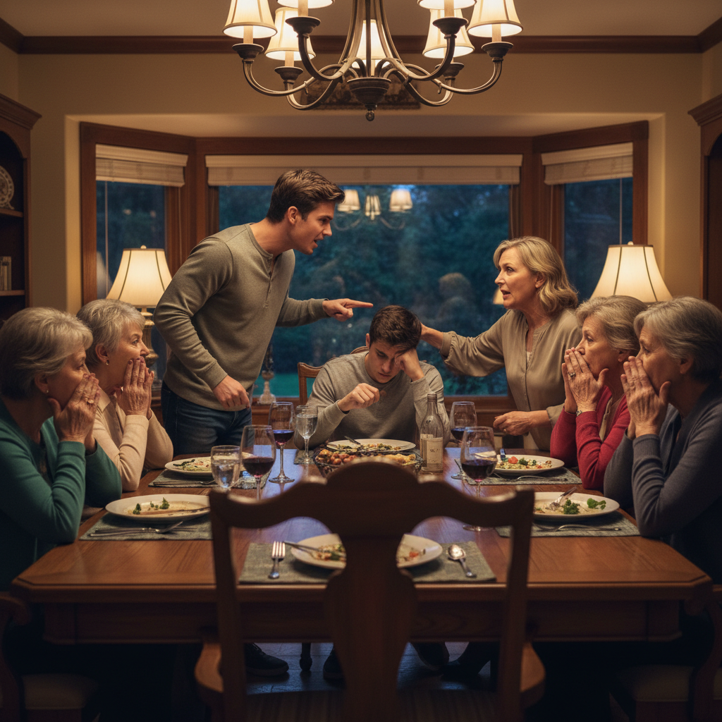 Brother Exposes His Sister's College Past After She Humiliates Their Sibling at a Family Dinner
