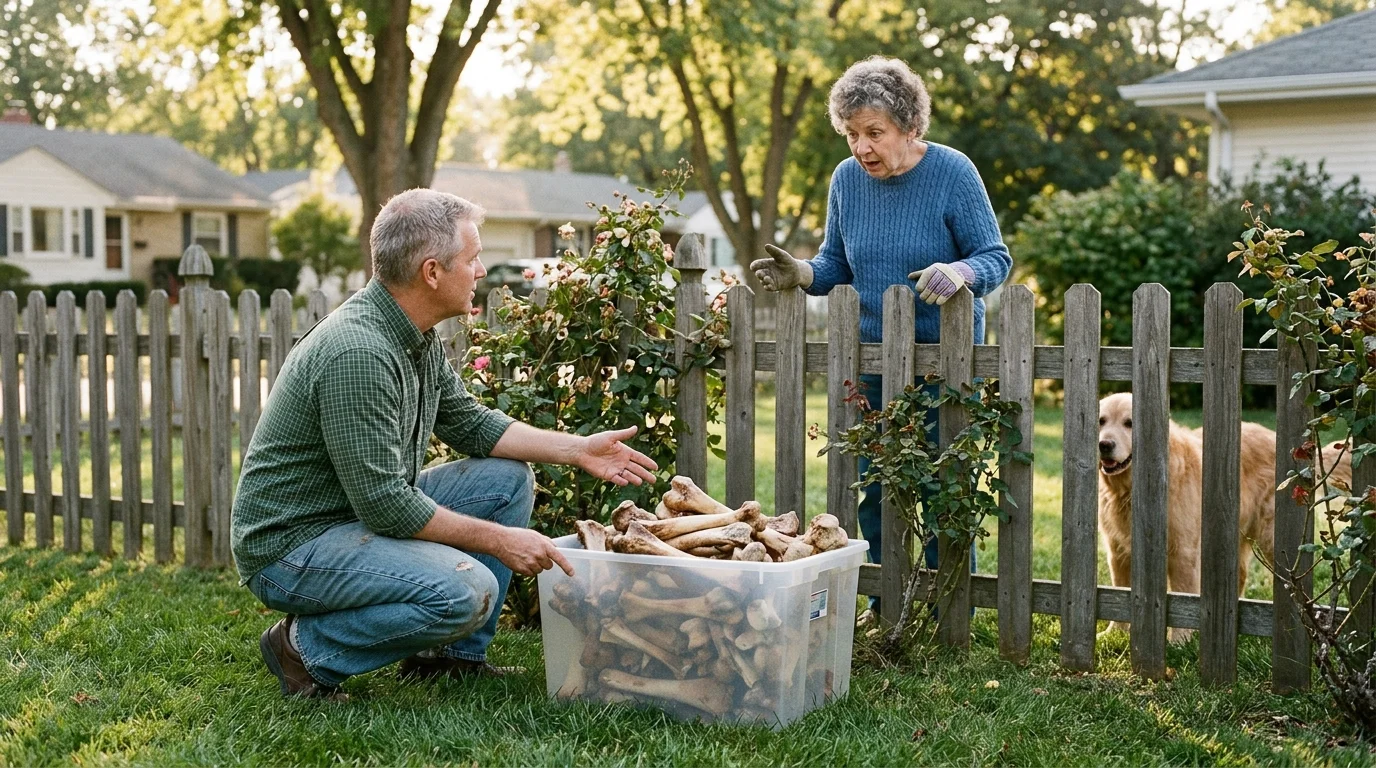 Man Saves Discarded Dog Bones for Five Years, Then Returns Them to His Neighbor in One Night