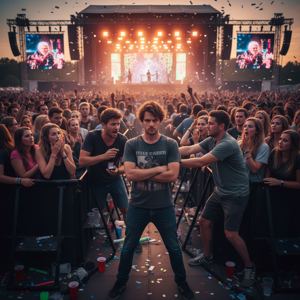 This Concertgoer Refused to Give Up His Spot, Accidentally Sabotaging a Stranger's Proposal