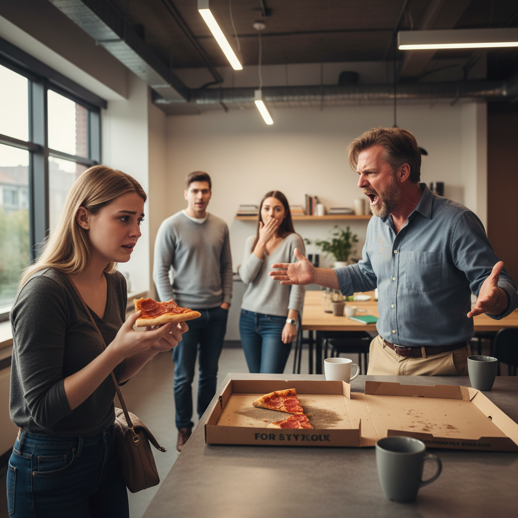 Employee Quits First Job After Coworker Explodes Over a Stolen Slice of Pizza