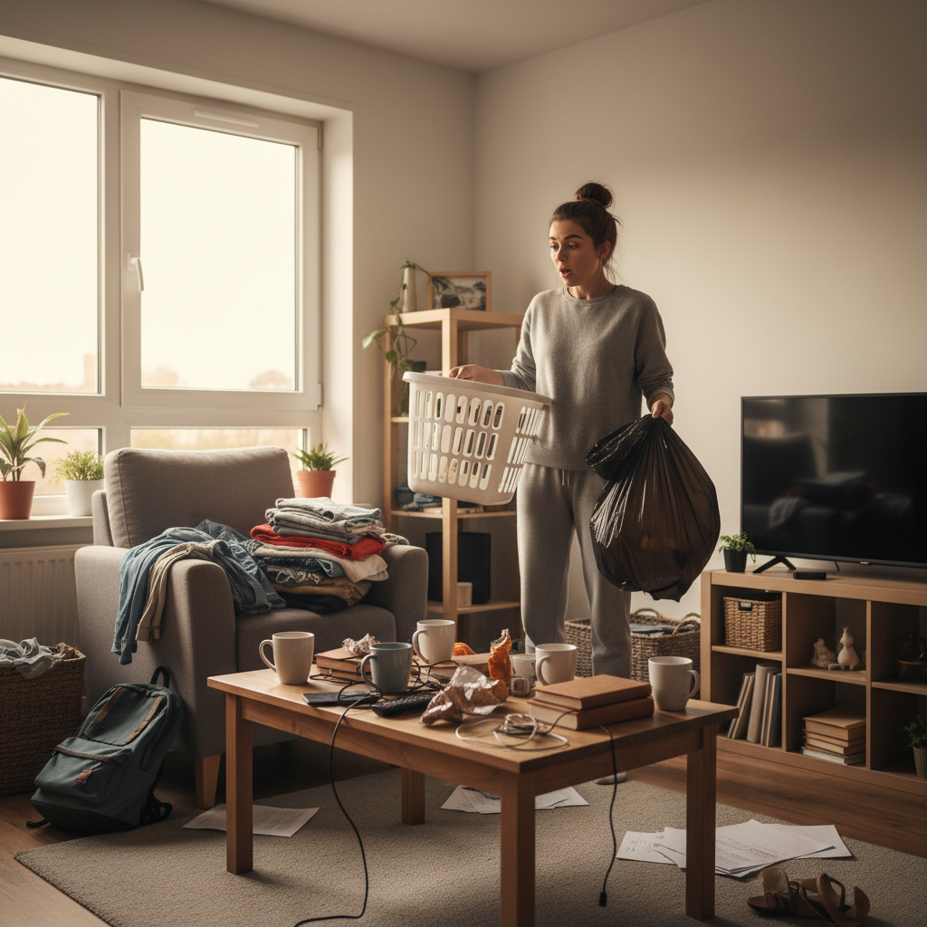 One Renter Transformed Their Cluttered Apartment With a Cheap Trick, And It Only Takes Four Minutes