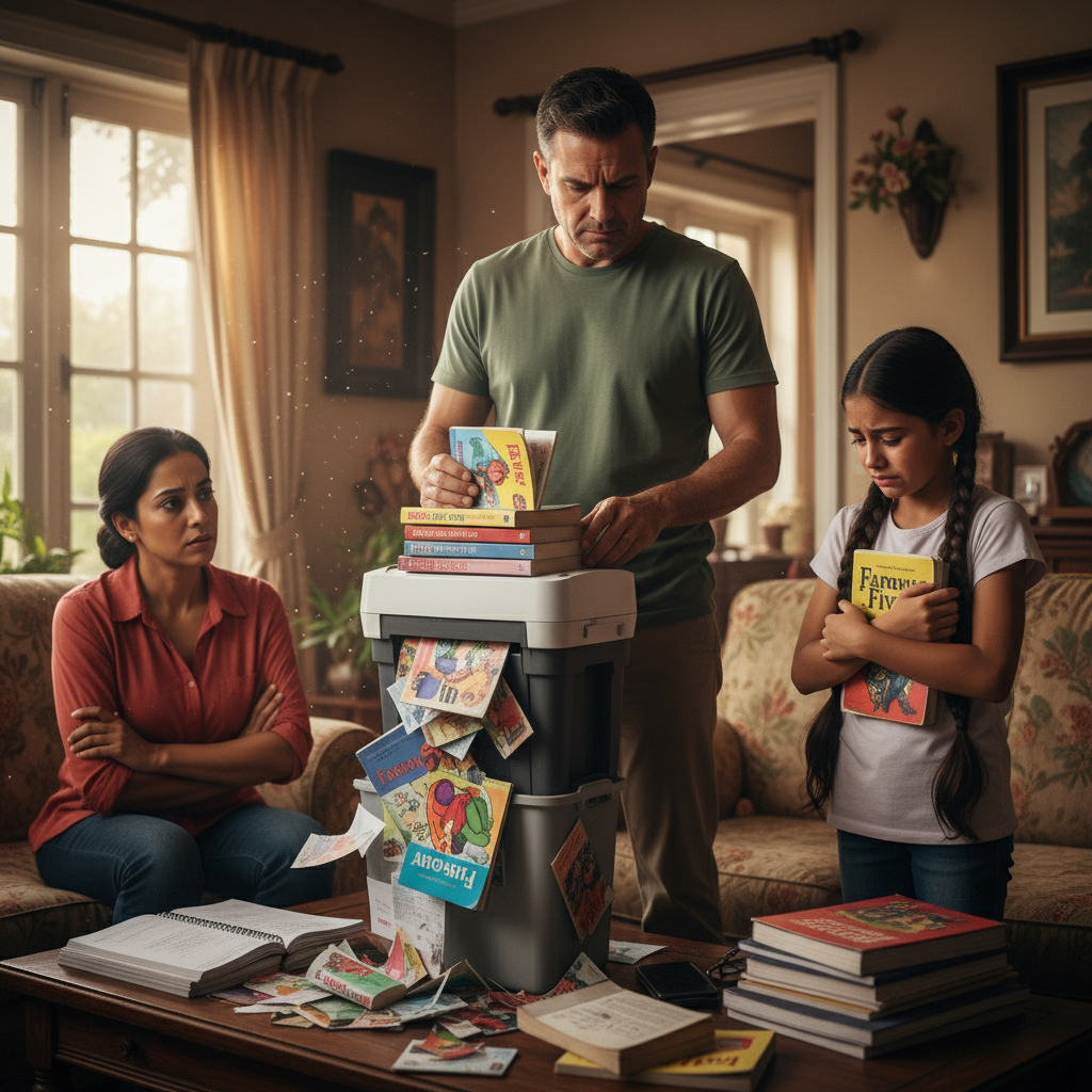 Dad Shreds 10-Year-Old's Book Because She Reads Too Much, Now His Sister is Furious