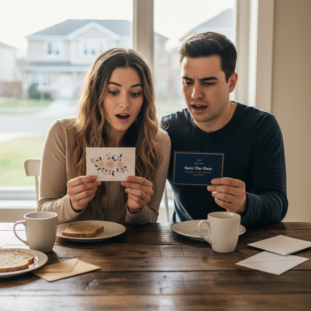 This Couple Didn't Invite a Friend to Their Wedding, Then Got His Save-The-Date for the Exact Same Day