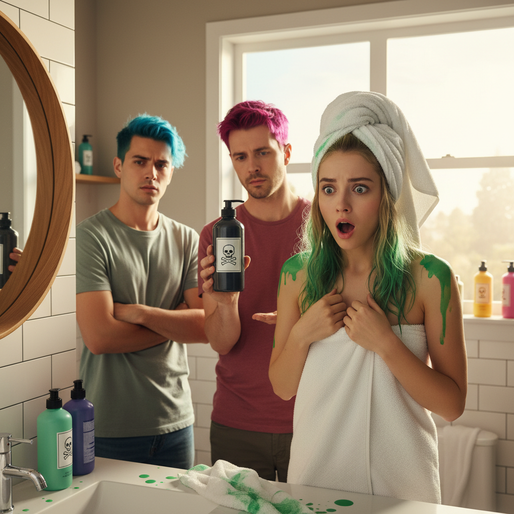 AITA For Not Telling My Friend My Shampoo Had Green Dye in It, After She Ignored My Warning?