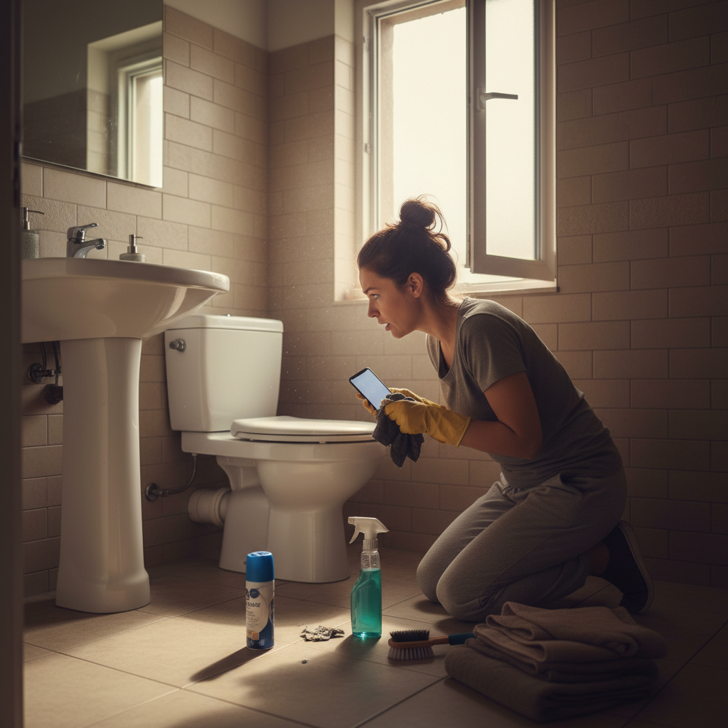 They Scrubbed Their Bathroom Daily But the Smell Never Left — Until They Checked One Hidden Spot