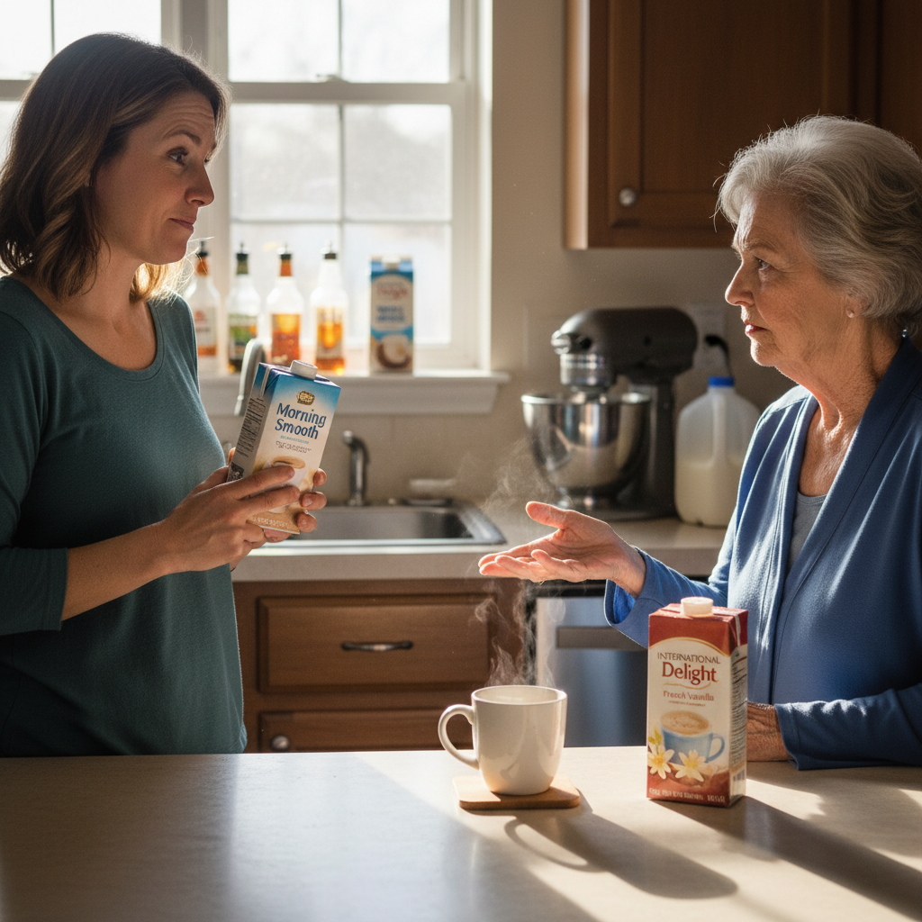 Daughter Refuses to Buy Store-Brand Creamer for Her 71-Year-Old Mom, Sparking a Hilarious Coffee Clash