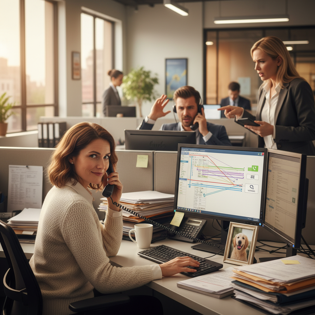 Office Worker Secretly Forwards Coworker's Overflow Calls Straight to His Voicemail, Sparking a Management Meltdown