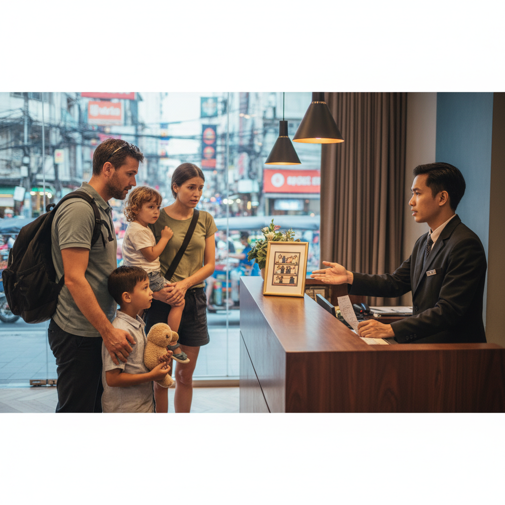 Hotel Receptionist Faces Daily Backlash After Guests Discover What 'Fits 4' Actually Means