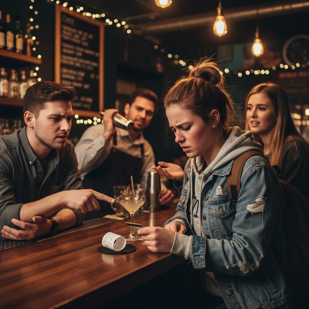This College Athlete Refused to Tip on an $8 Drink, Now Even Her Dad is Siding With the Angry Bartender