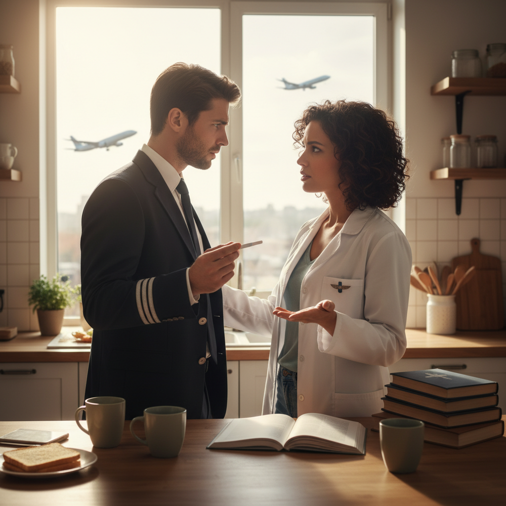 Dermatologist Wife Demands Her Pilot Husband Quit His Job to Play Stay-At-Home Dad