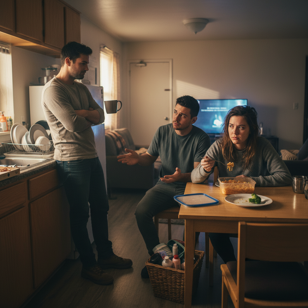 Warehouse Worker Gives Roommate an Ultimatum After His Girlfriend Secretly Moves In and Eats His Leftovers