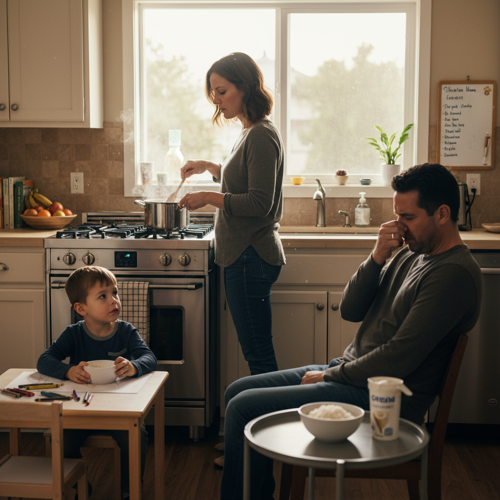 AITA For Cooking My Allergic Son's Safe Meal After My Husband Demanded I Stop Because of the Smell?