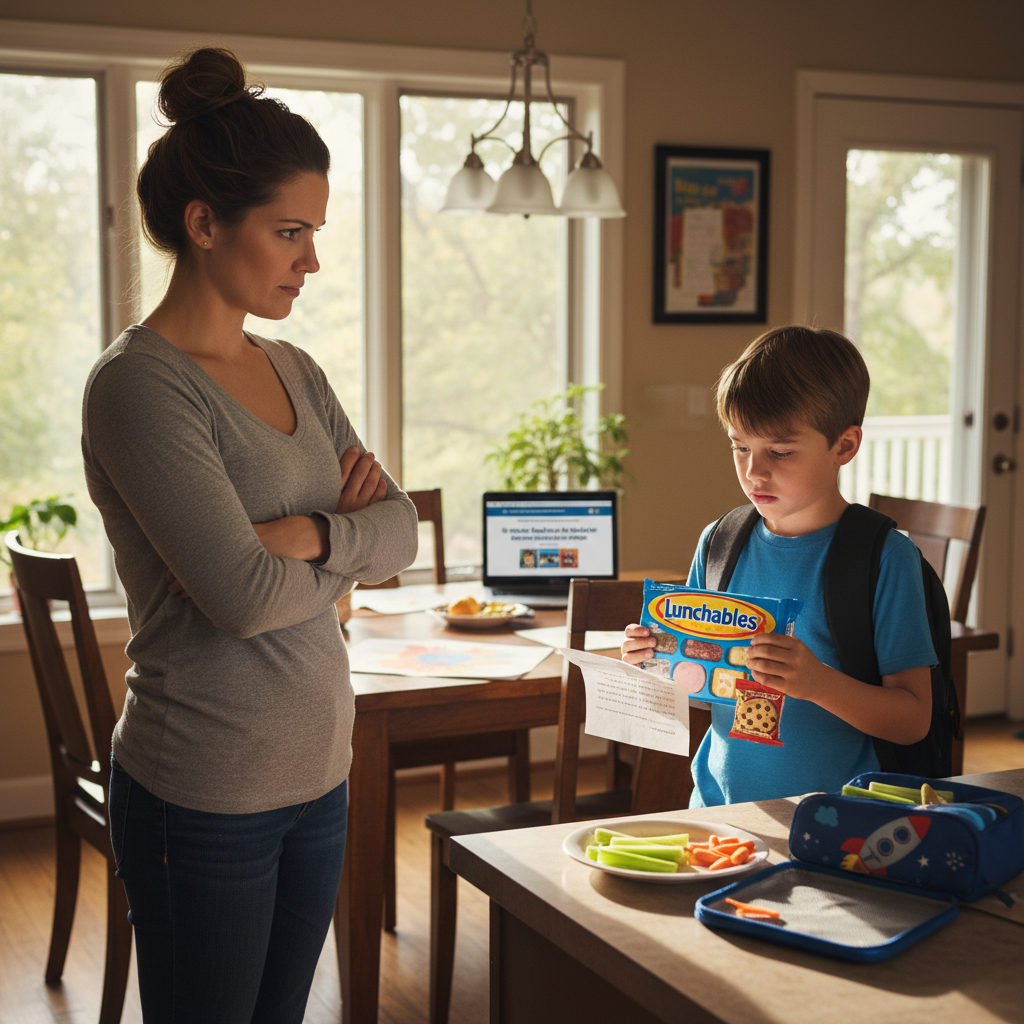 Mother Refuses to Follow School's Strict Diet Rules, Gets Her 8-Year-Old Suspended Over a Lunchable