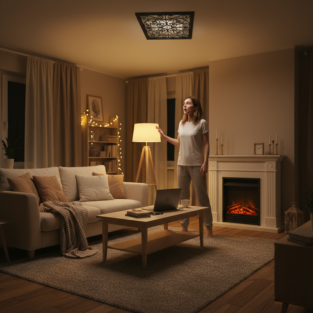 Upstairs Neighbor Demands This Woman Stop Using Her Living Room at Night Because of a Bizarre Floor Gap