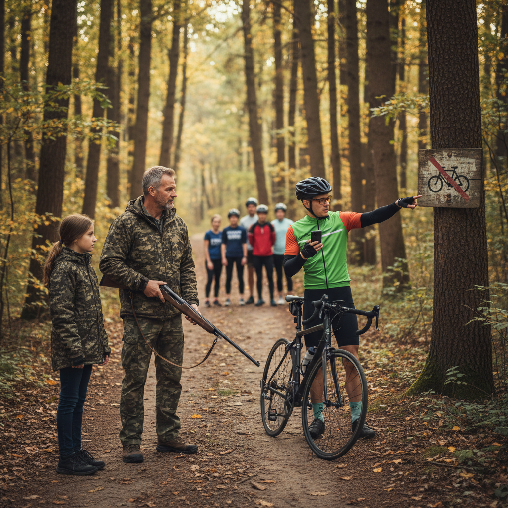 Dad Refuses to Stop Hunting in Local Forest, Now Cyclists Are Calling the Rangers