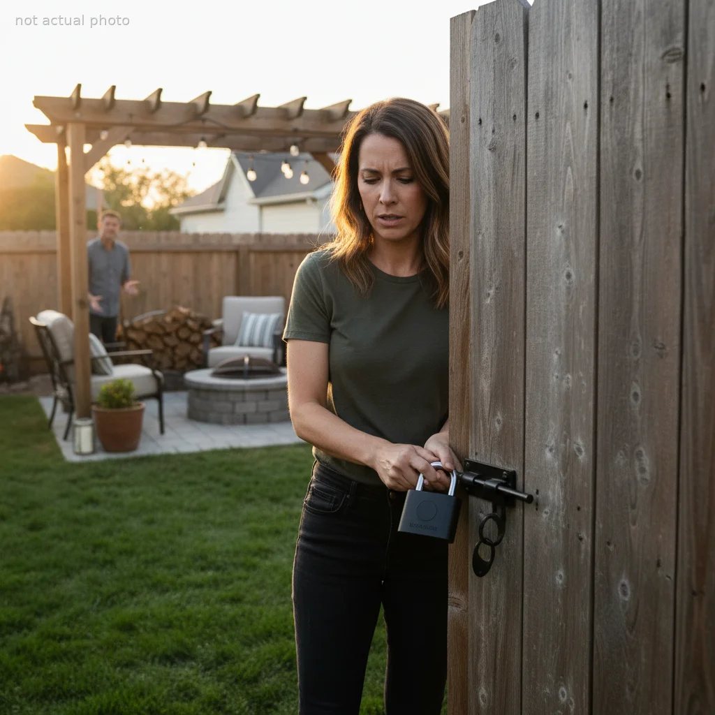 Woman Padlocks Her Backyard Gate After Finding Strangers Using Her Firepit, Neighbor Calls It 'Aggressive'