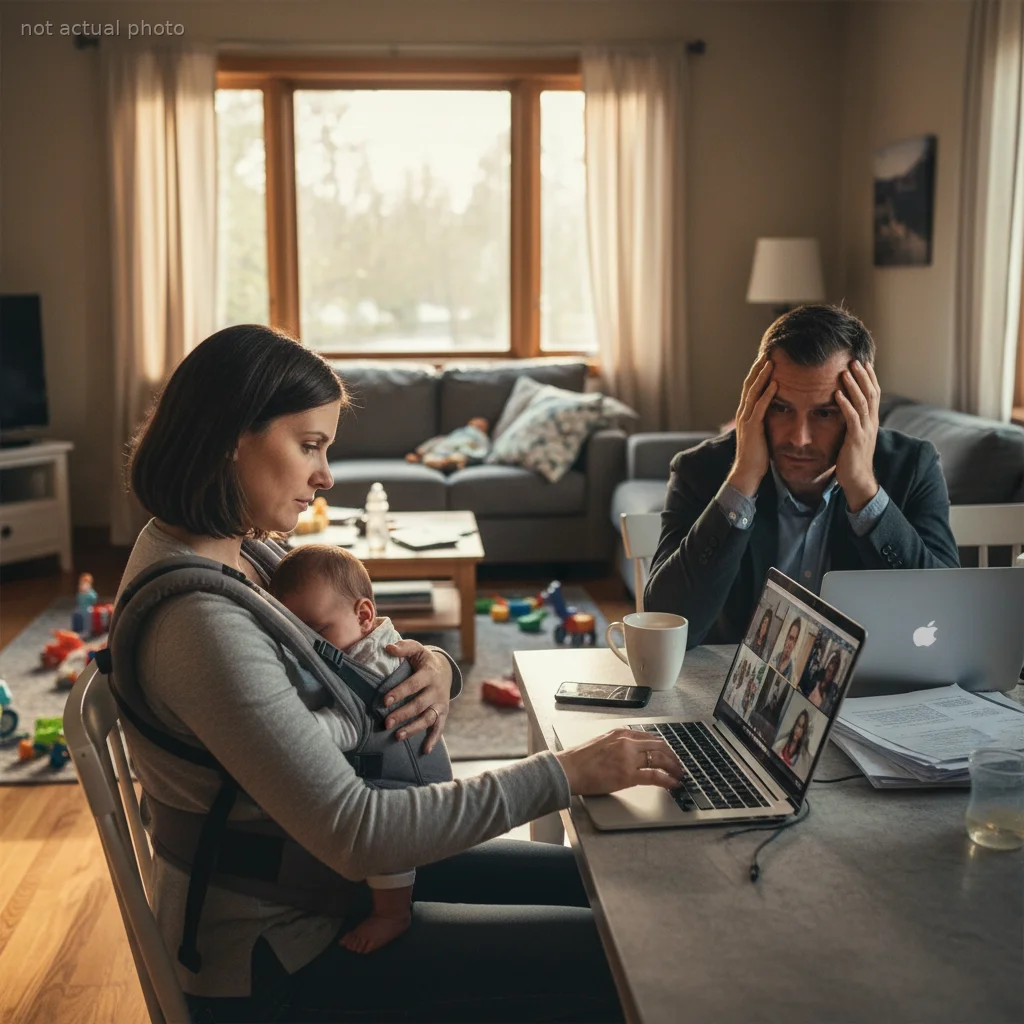 Manager Torn After New Mom Announces She Will Use Remote Work as Full-Time Childcare