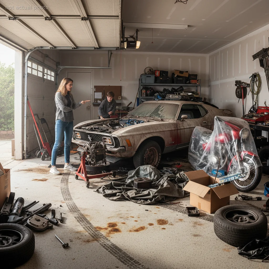 Sister Threatens to Scrap Her Brother's Project Car After He Turns Her New Garage Into a Junkyard