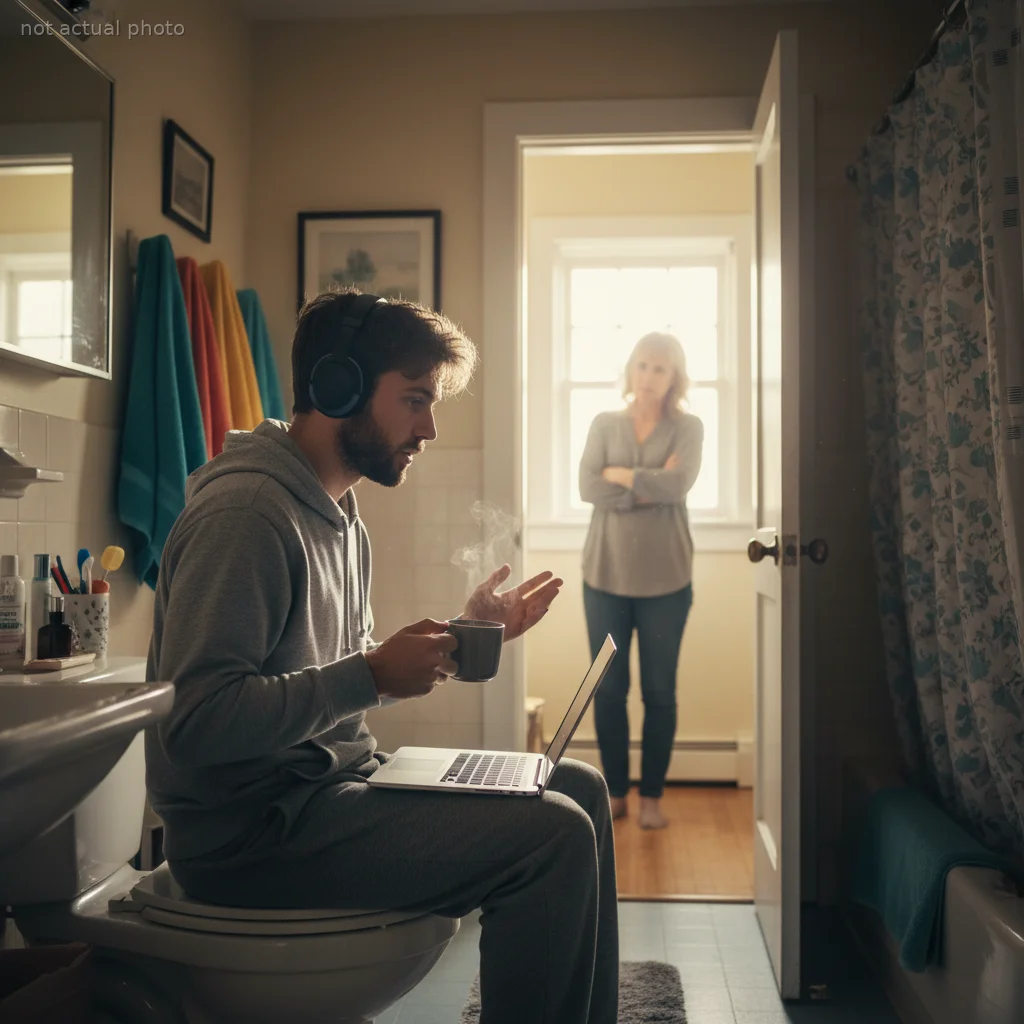 This Guy Moved Back Home to Save Money, Now His Parents Are Furious Over His Morning Bathroom Habit