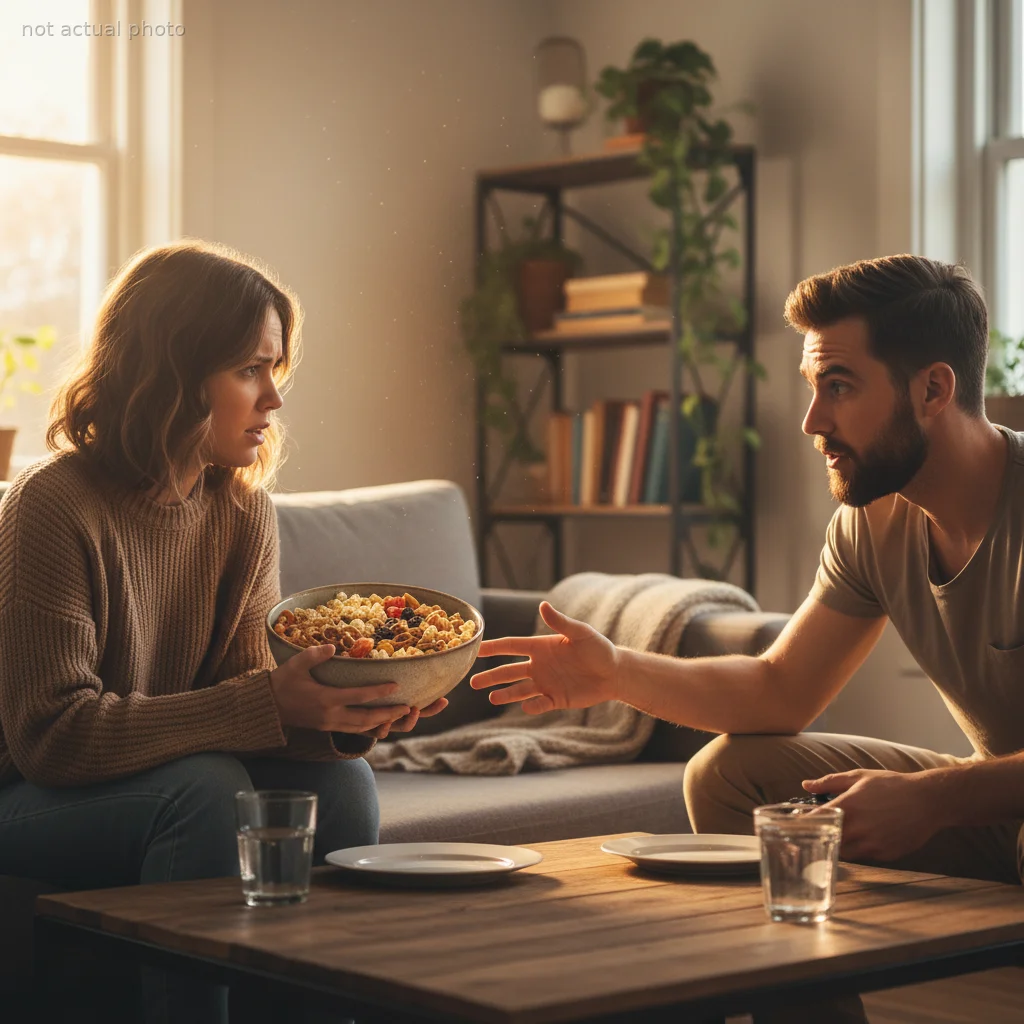 Woman Refuses To Share Every Single Snack With Her Boyfriend, He Accuses Her Of Not Caring