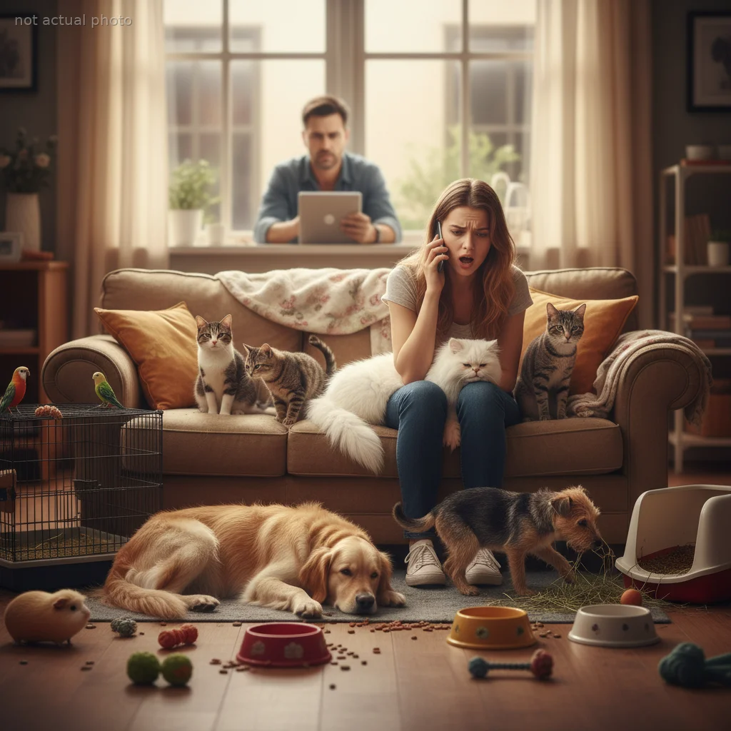 He Left His 9 Pets With His Girlfriend During a Family Crisis, Now He’s Threatening to Dump Her for 'Complaining'
