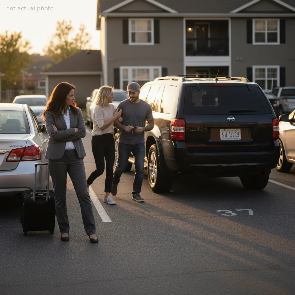 Woman Reclaims Her Paid Parking Spot After Her Neighbor Acts Entitled to It