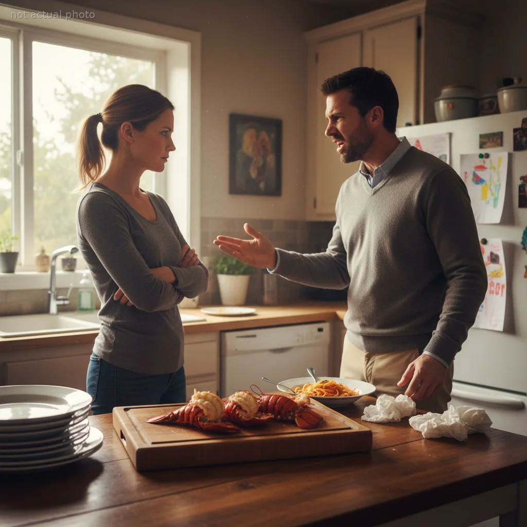 Husband Throws a Tantrum Over a Gifted Lobster Tail, Then Crosses a Line by Weaponizing His Income Against His Stay-At-Home Wife