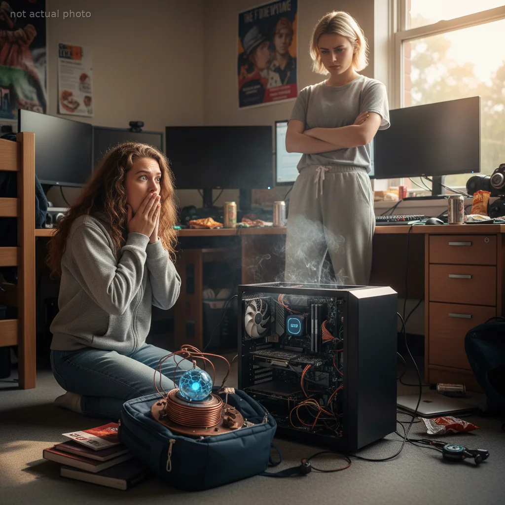Woman Left Her Backpack With A Friend, But A Snooping Session Fried A Whole Gaming PC