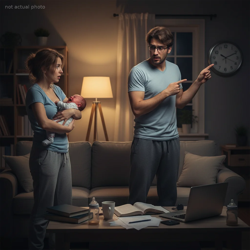Husband Demands A Strict 11 PM Bedtime Boundary, Leaving His Wife Stunned While The Baby Cries