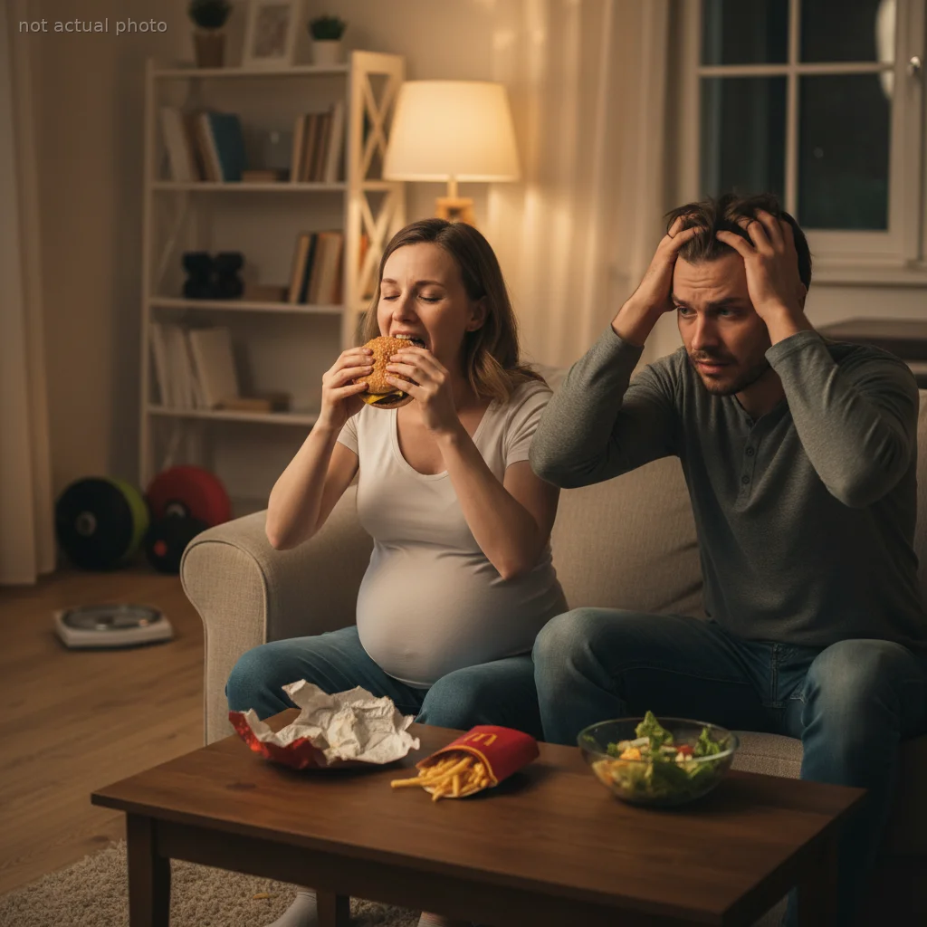 Pregnant Woman Eats a McDonald's Burger to Survive Nausea, Now Her Fiancé is Losing Sleep Over It