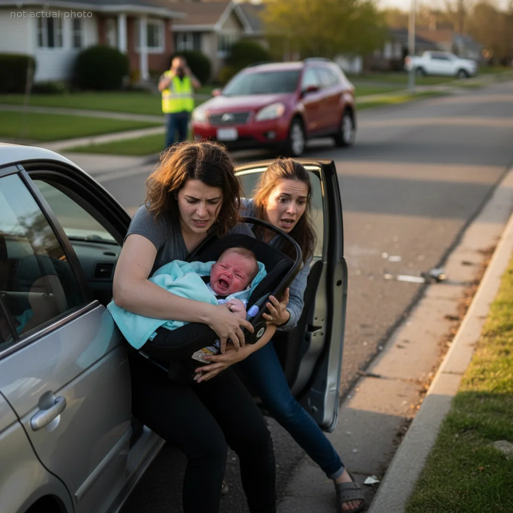 AITA For Snapping At A Friend Who Tried To Yank My Baby Out Of A Car Seat After A Crash?