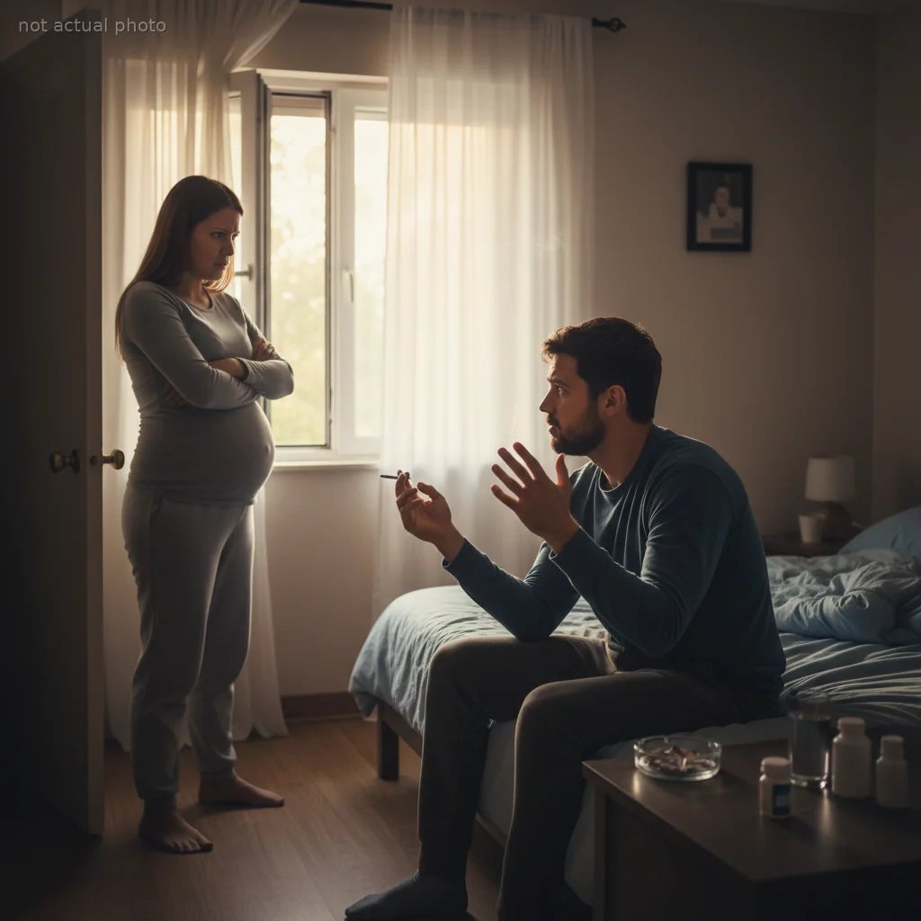 Pregnant Wife Catches Husband Secretly Smoking Indoors, Then He Tries to Turn the Blame on Her