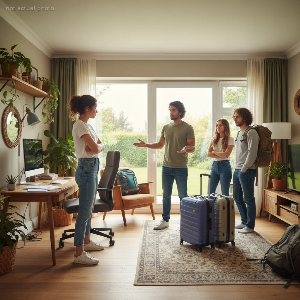 Roommate Demands This Woman Surrender Her Private Office for Visiting Guests, Now the House Is Divided
