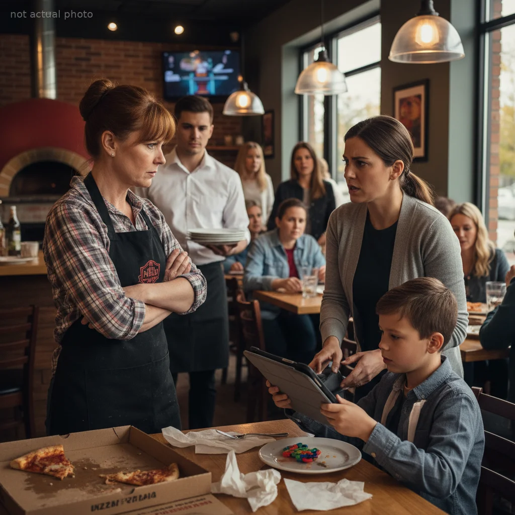 Pizzeria Owner Kicks Out Mom and Her Child After a Chaotic Outburst, Now She's Being Accused of Discrimination