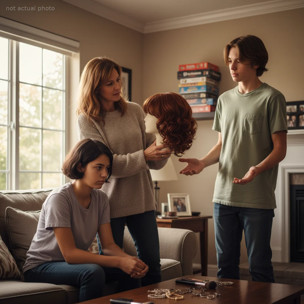 AITA For Telling My Son's Girlfriend She Can Wear a Wig Even If He Doesn't Want Her To?
