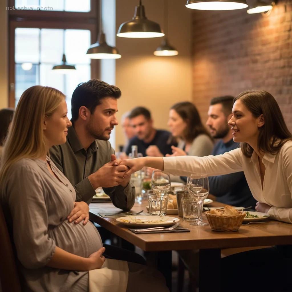 Pregnant Wife Thinks Her Friend is Just Joking, Until the Friend Corners Her Husband at Dinner