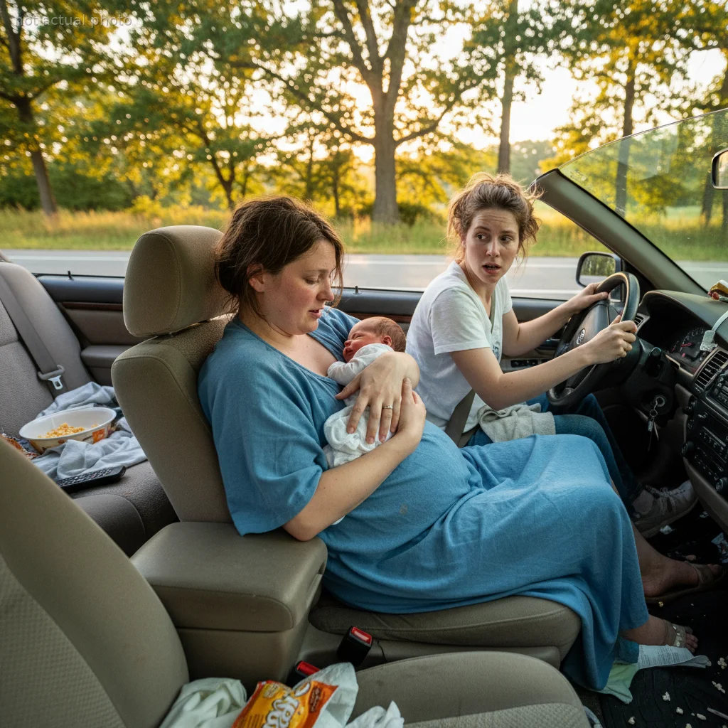 Pregnant Woman Gives Birth in Her Friend's Car, Now the Husband is Cutting All Contact Over the Biohazard
