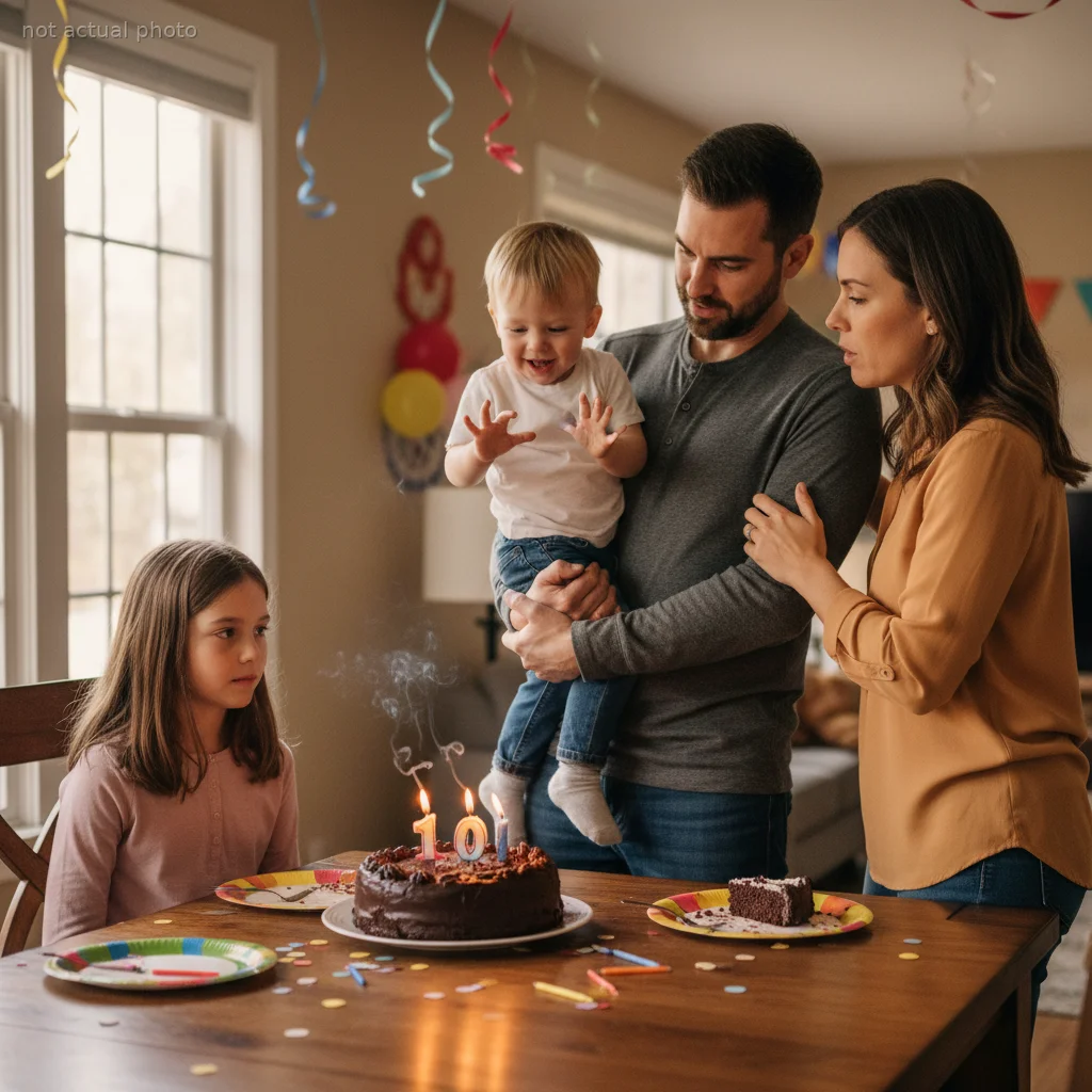Mother Stops Husband From Letting Toddler Hijack His Sister's Birthday Candles, Sparks Debate
