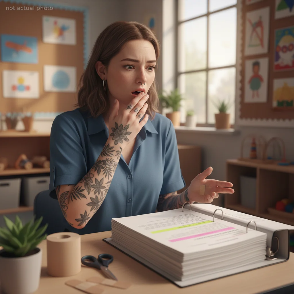 This Teacher Quit on Day One After HR Demanded She Hide Her Tattoos With Bandages