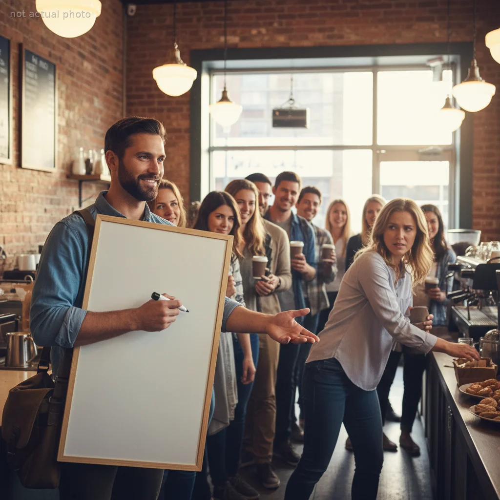 Guy Traps Serial Coffee Shop Line-Cutter in the Most Passive-Aggressive Way Possible