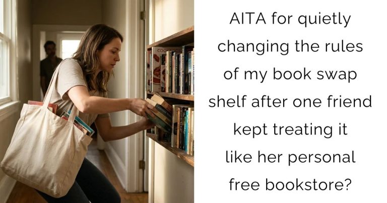She Quietly Changed Her Building’s Book Swap Rules After a Friend Looted the Shelf, Now the Friend Feels Targeted