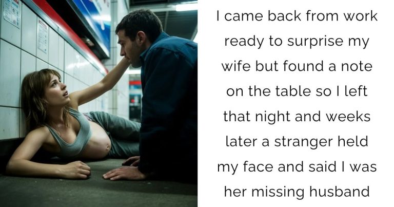 I came back from work ready to surprise my wife but found a note on the table so I left that night and weeks later a stranger held my face and said I was her missing husband