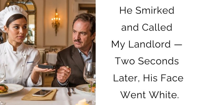 He Smirked and Called My Landlord — Two Seconds Later, His Face Went White.