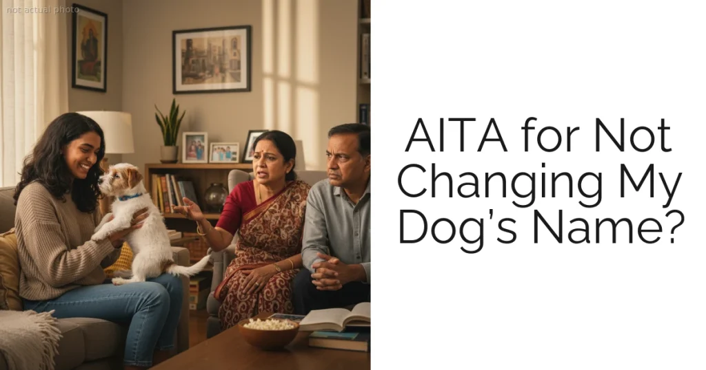 AITA for Not Changing My Dog’s Name?