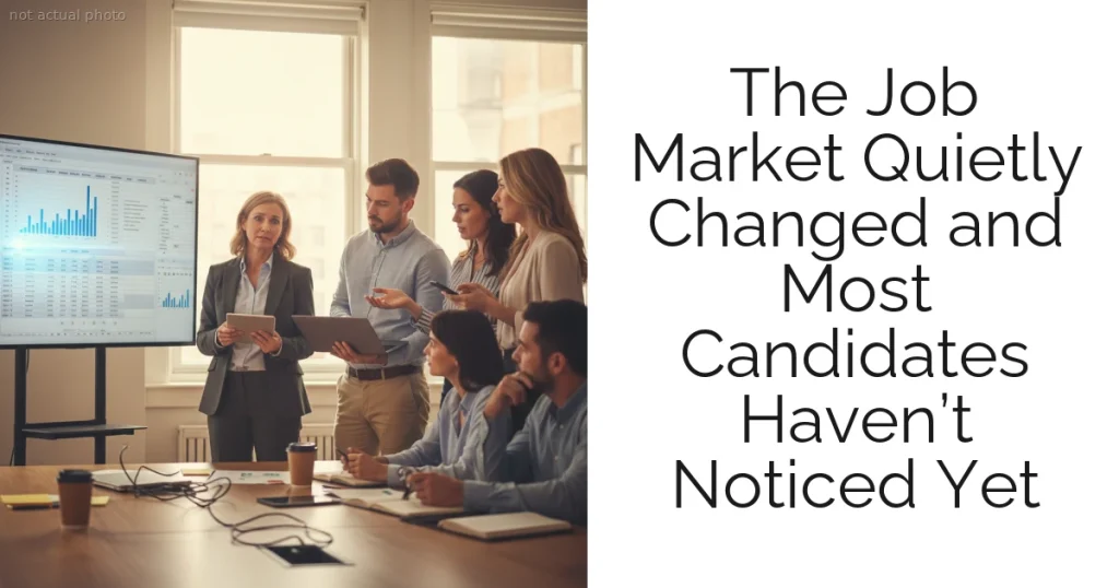 The Job Market Quietly Changed and Most Candidates Haven’t Noticed Yet