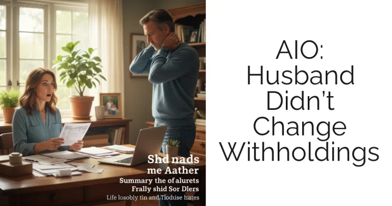 AIO: Husband Didn’t Change Withholdings