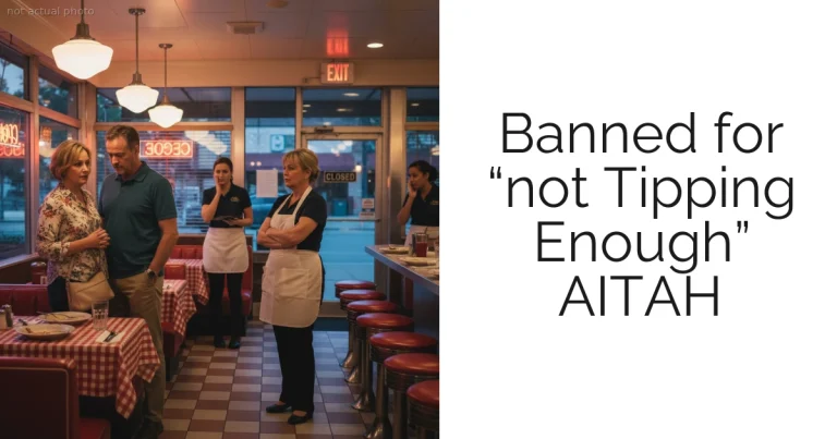 Banned for “not Tipping Enough” AITAH