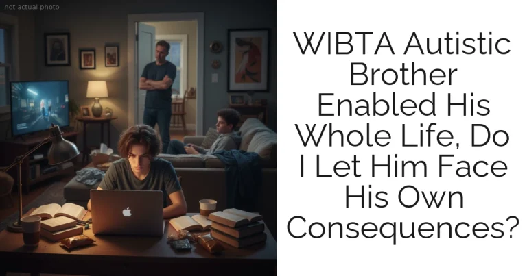 WIBTA Autistic Brother Enabled His Whole Life, Do I Let Him Face His Own Consequences?