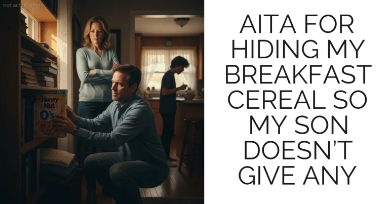 AITA FOR HIDING MY BREAKFAST CEREAL SO MY SON DOESN’T GIVE ANY
